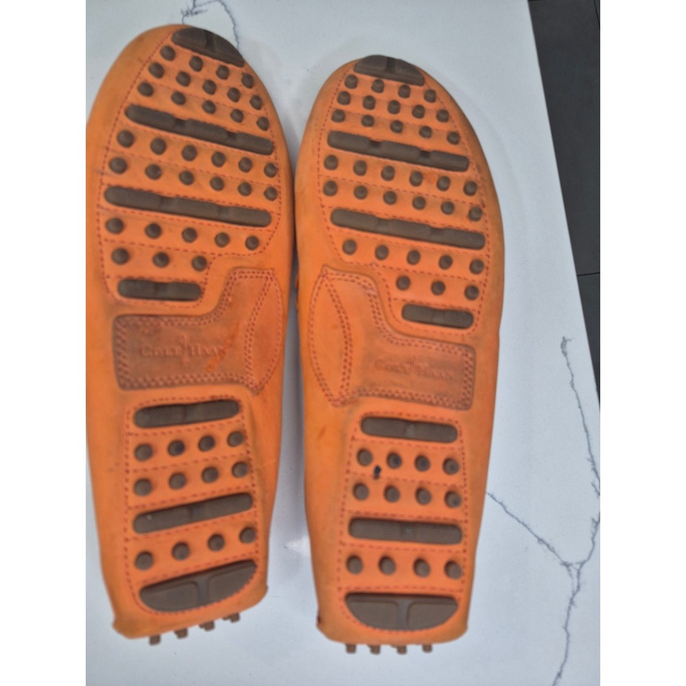 Cole Haan Orange Suede Leather‎ Driver Loafers Women's Size 11B Comfort Shoes - Picture 5 of 8